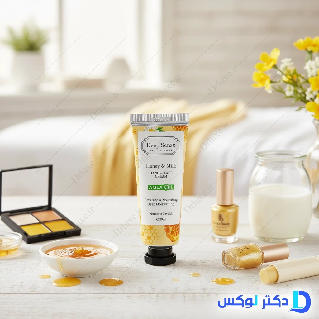 کرم مرطوب کننده شیر و عسل دیپ سنس 30 میلی‌لیتر